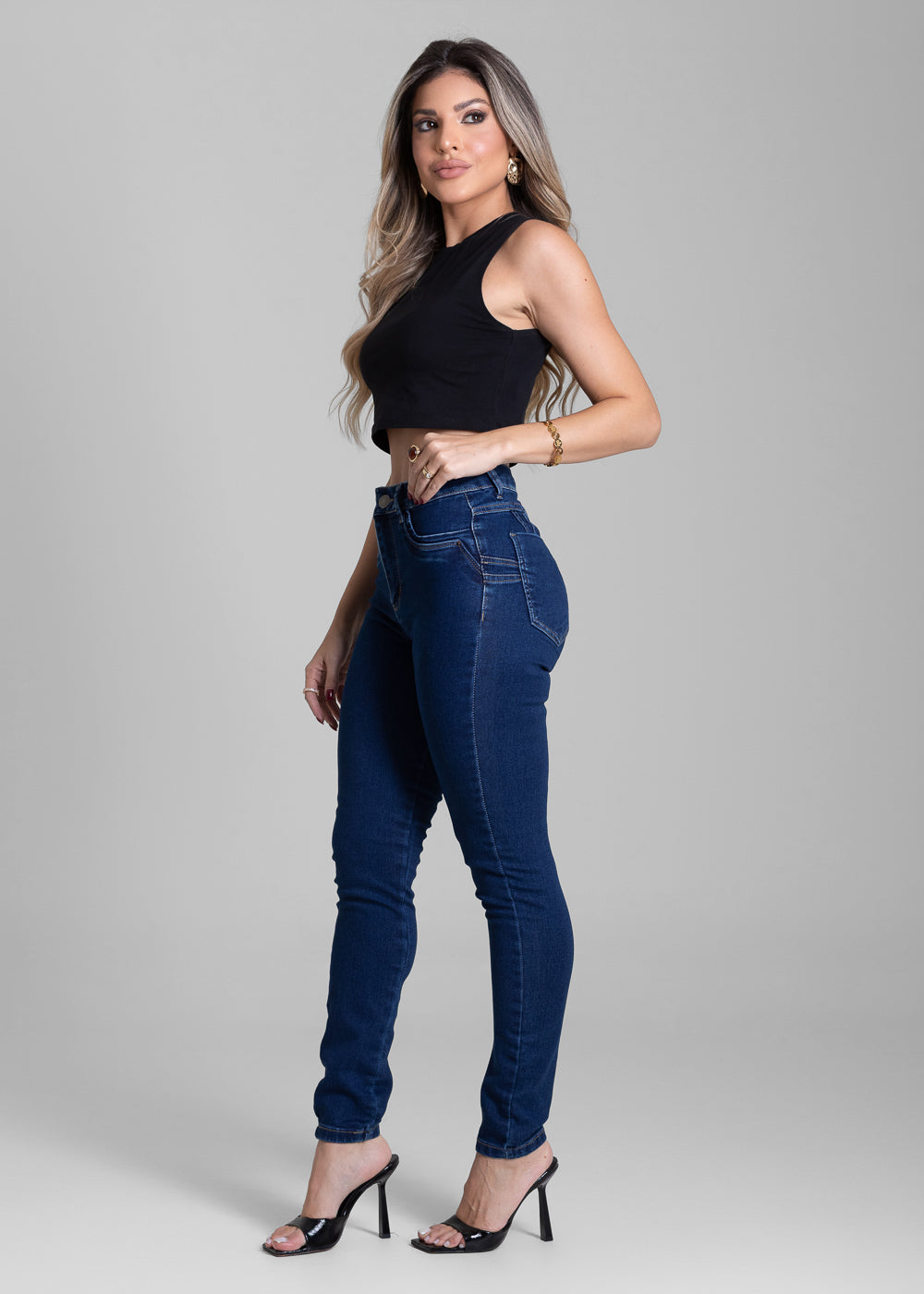 Calça Jeans Sawary Levanta Bumbum - 282914 AZUL