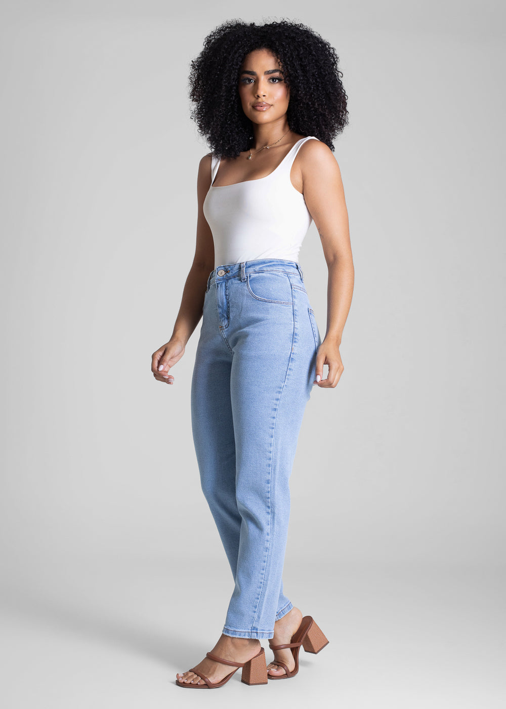 Calça Jeans Sawary Mom - 282946 AZUL