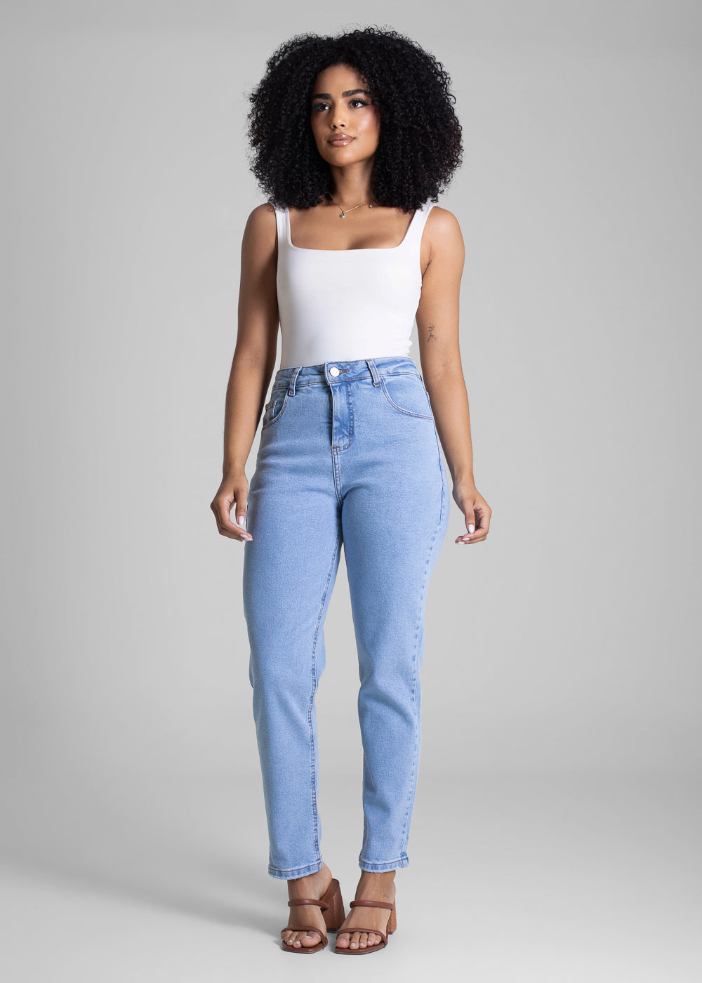 Calça Jeans Sawary Mom - 282946 AZUL