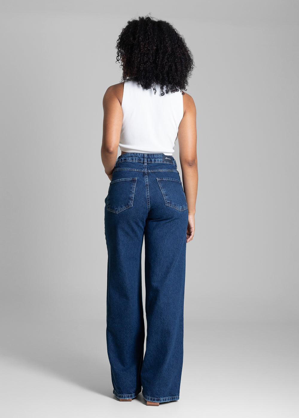 Calça Jeans Sawary Wide Leg - 282947 AZUL