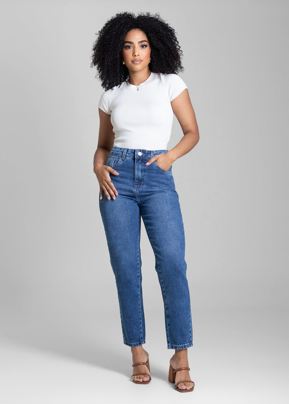Calça Jeans Sawary Mom - 282952 AZUL