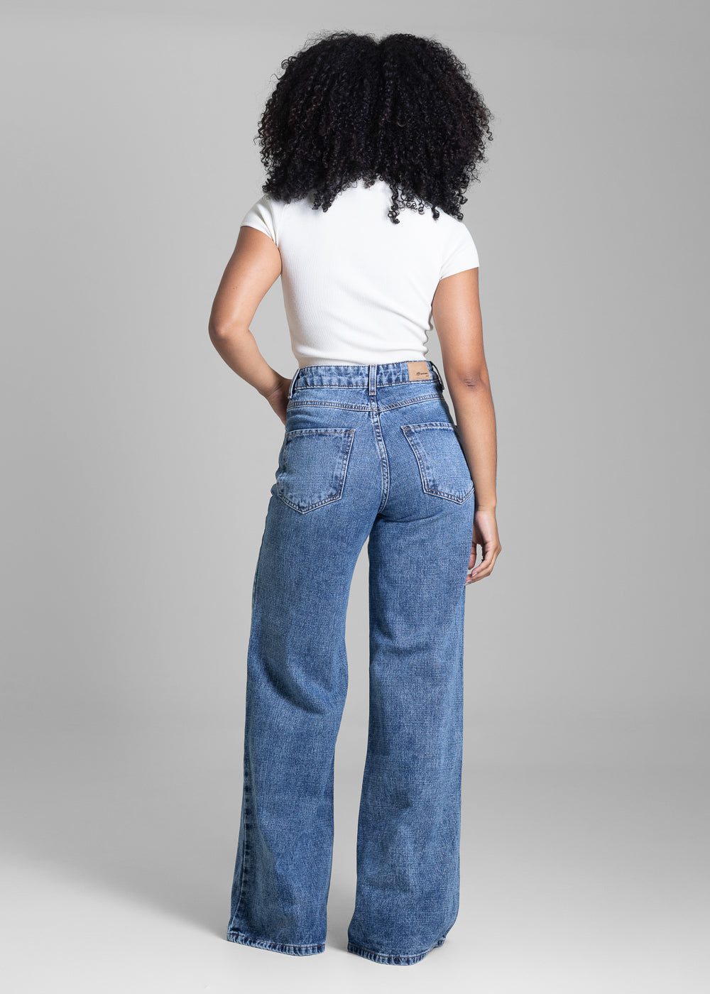 Calça Jeans Sawary Wide Leg - 282954 AZUL