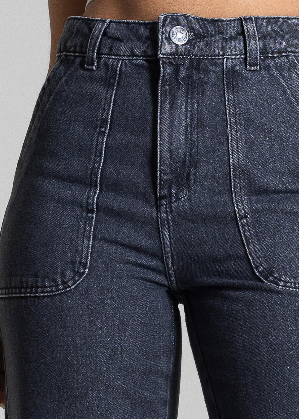 Calça Jeans Sawary Wide Leg - 282967 PRETO