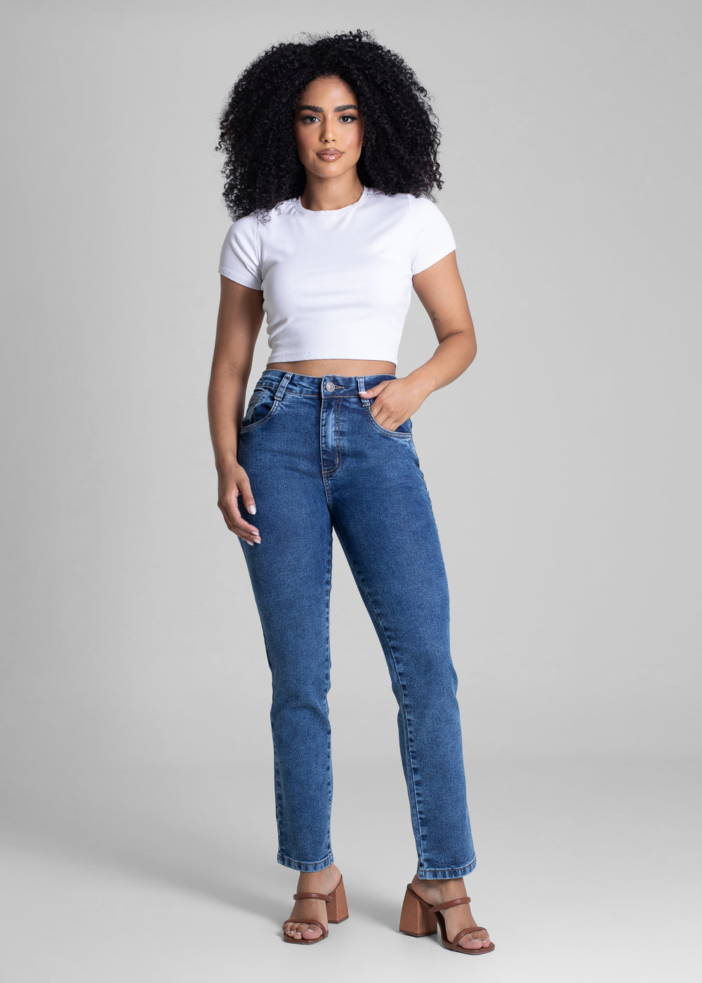 Calça Jeans Sawary Reta - 282986 AZUL