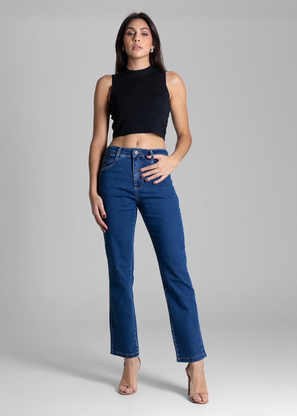 Calça Jeans Sawary Reta - 283004 AZUL