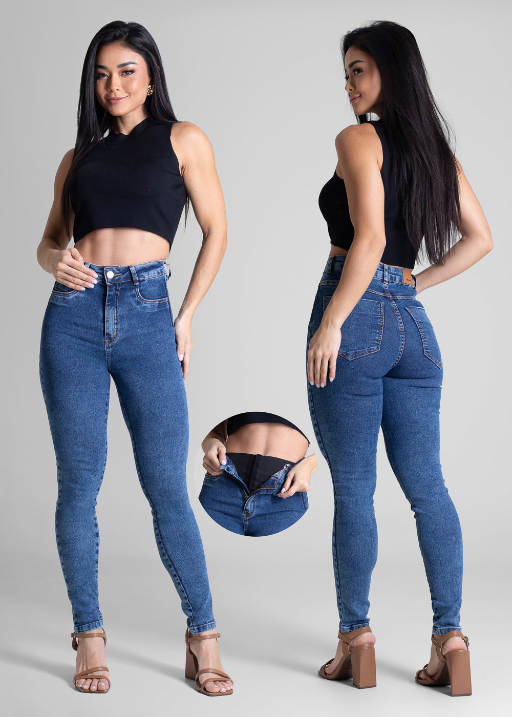 Calça Jeans Sawary Super Lipo - 283006 AZUL