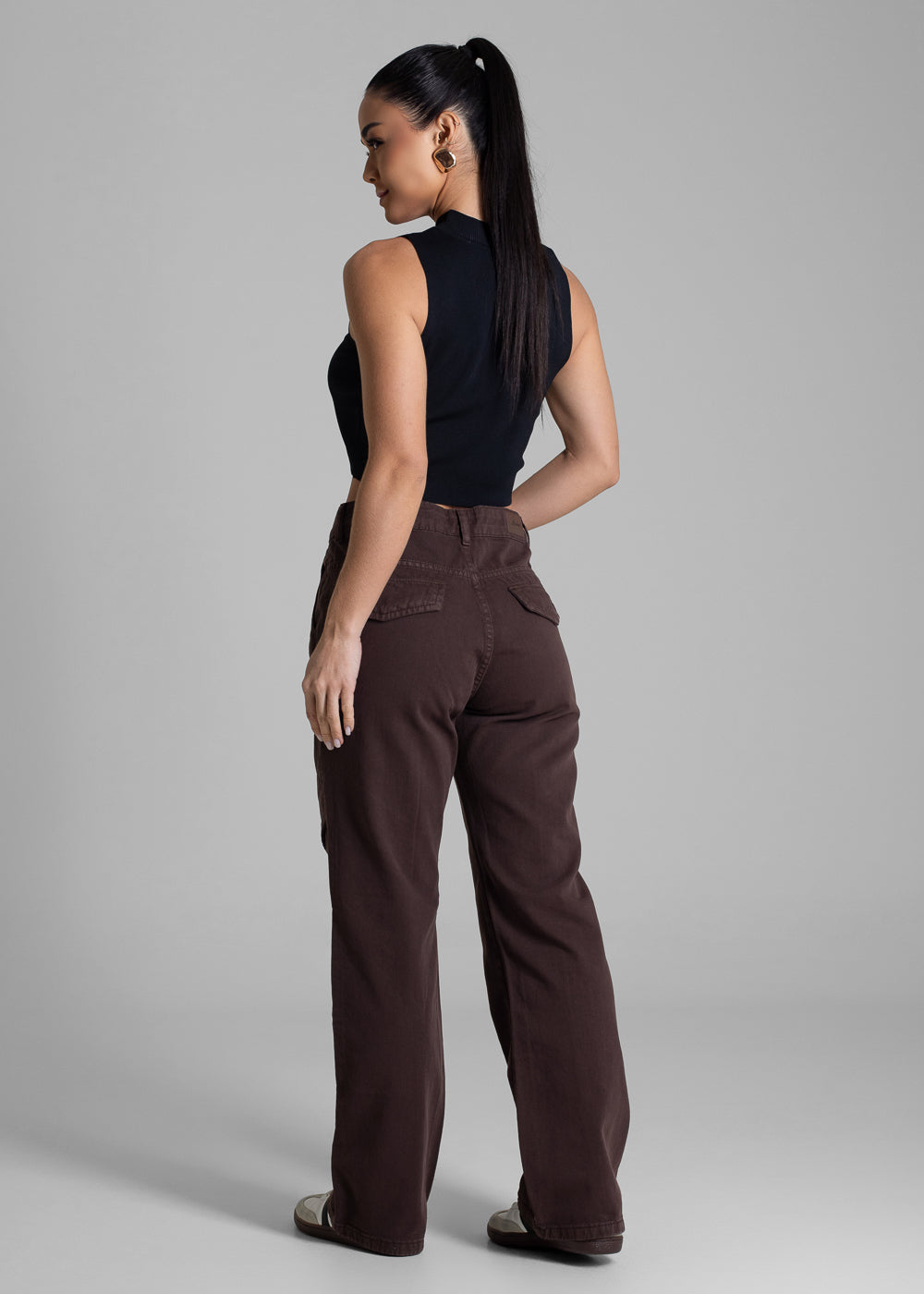 Calça Sarja Sawary Reta Petit - 283013 MARROM