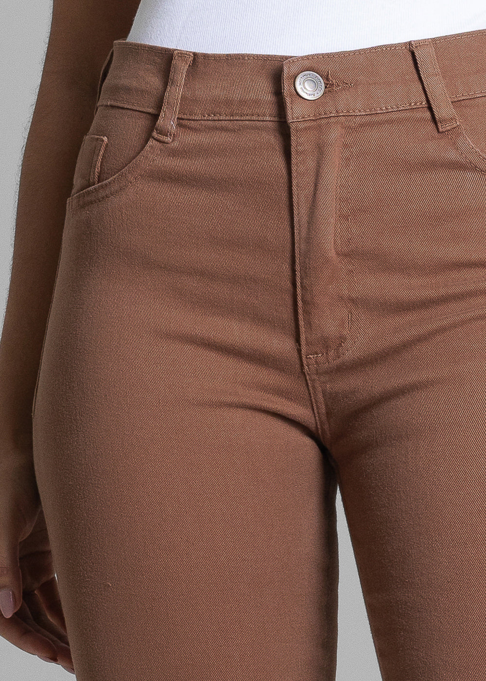 Calça Sarja Sawary Boot Cut - 283015 MARROM