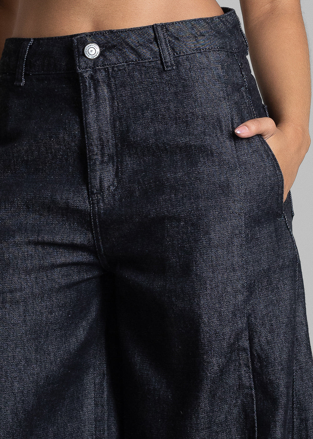 Calça Jeans Sawary Balloon - 283040 PRETO