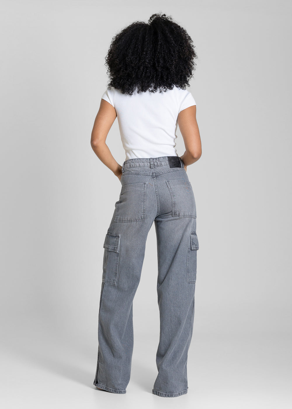Calça Jeans Sawary Wide Leg - 283051 GRAY