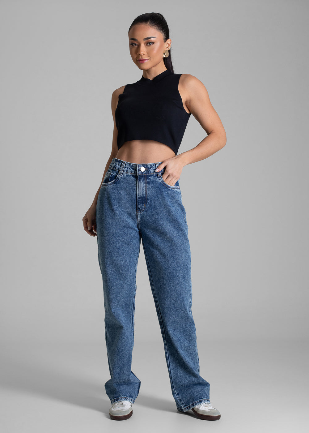 Calça Jeans Sawary Reta - 283053 AZUL