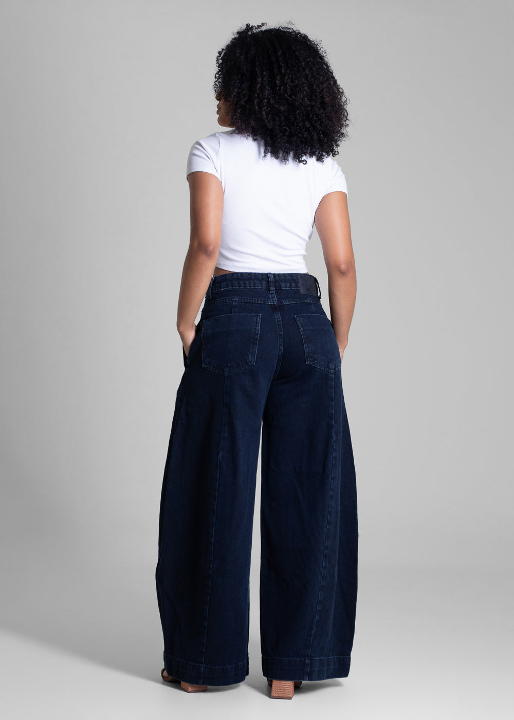 Calça Jeans Sawary Balloon - 283058 PRETO
