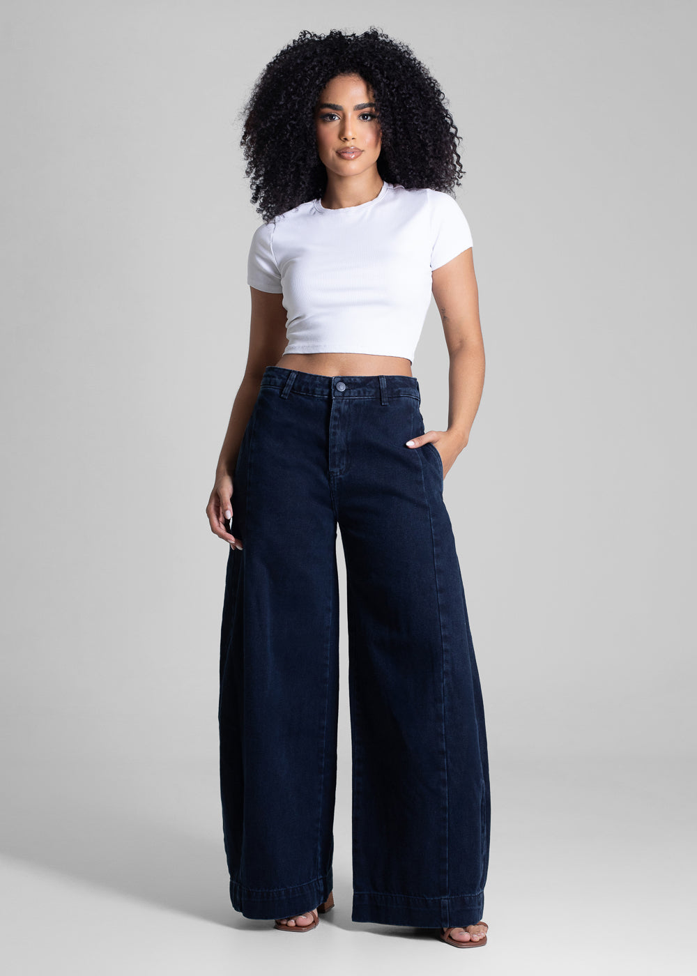 Calça Jeans Sawary Balloon - 283058 PRETO