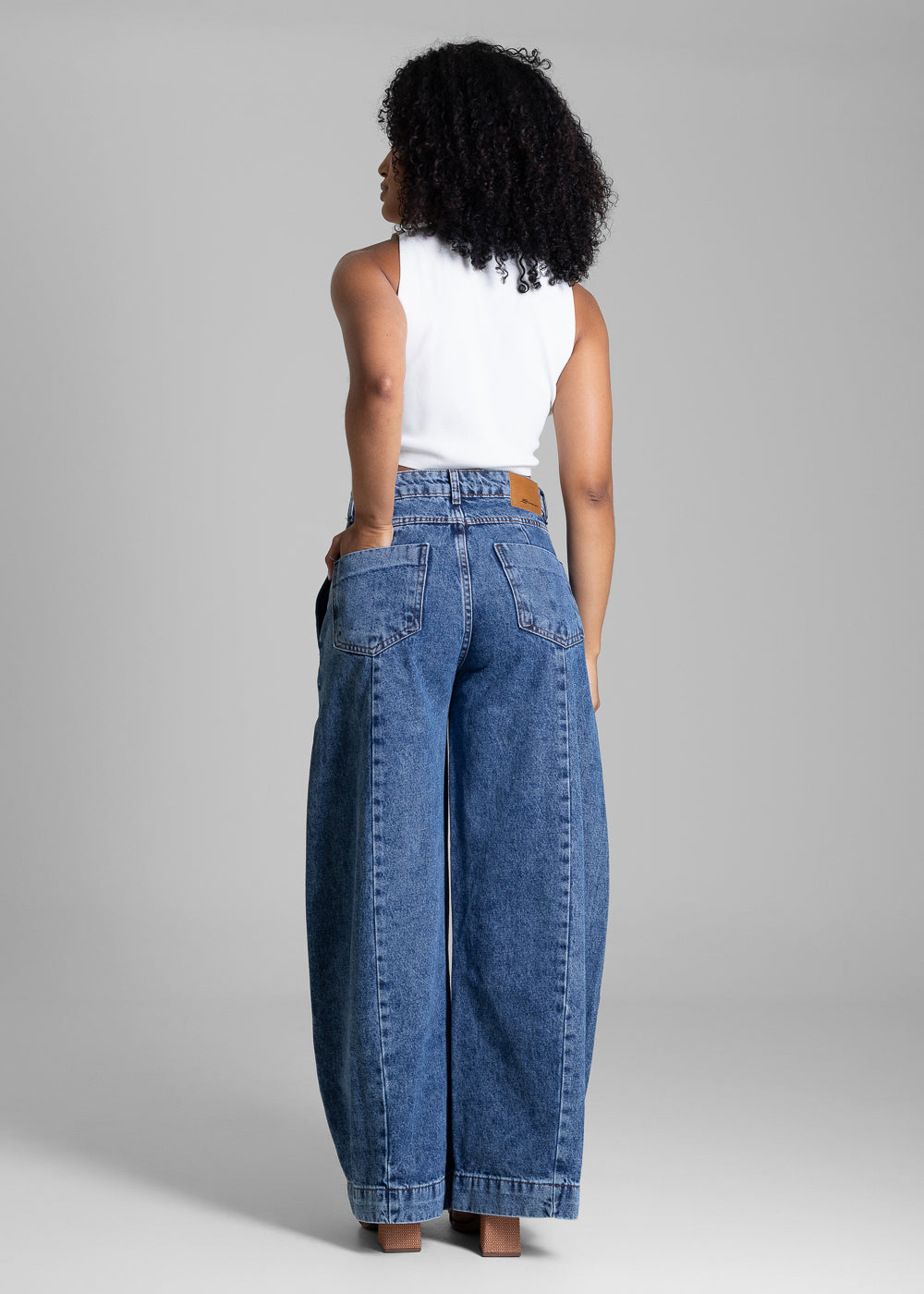 Calça Jeans Sawary Balloon - 283073 AZUL