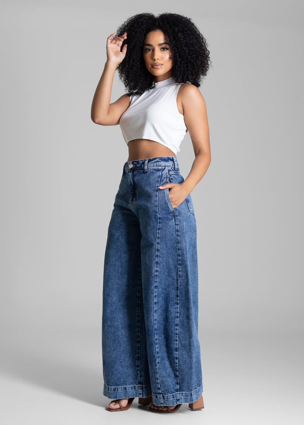 Calça Jeans Sawary Balloon - 283073 AZUL