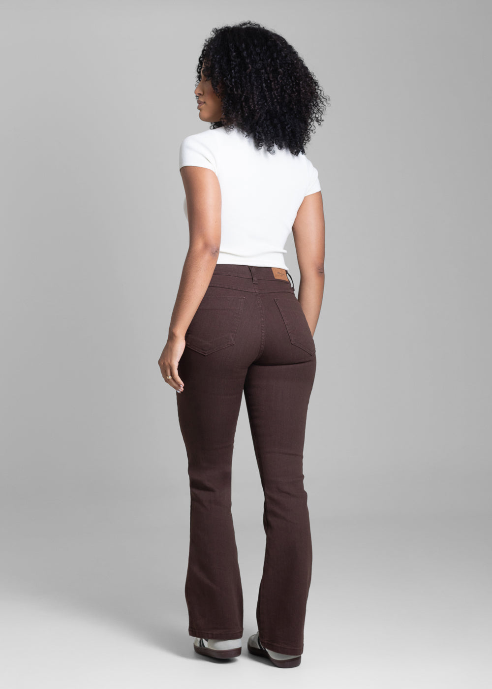 Calça Sarja Sawary Boot Cut Petit - 283094 MARROM