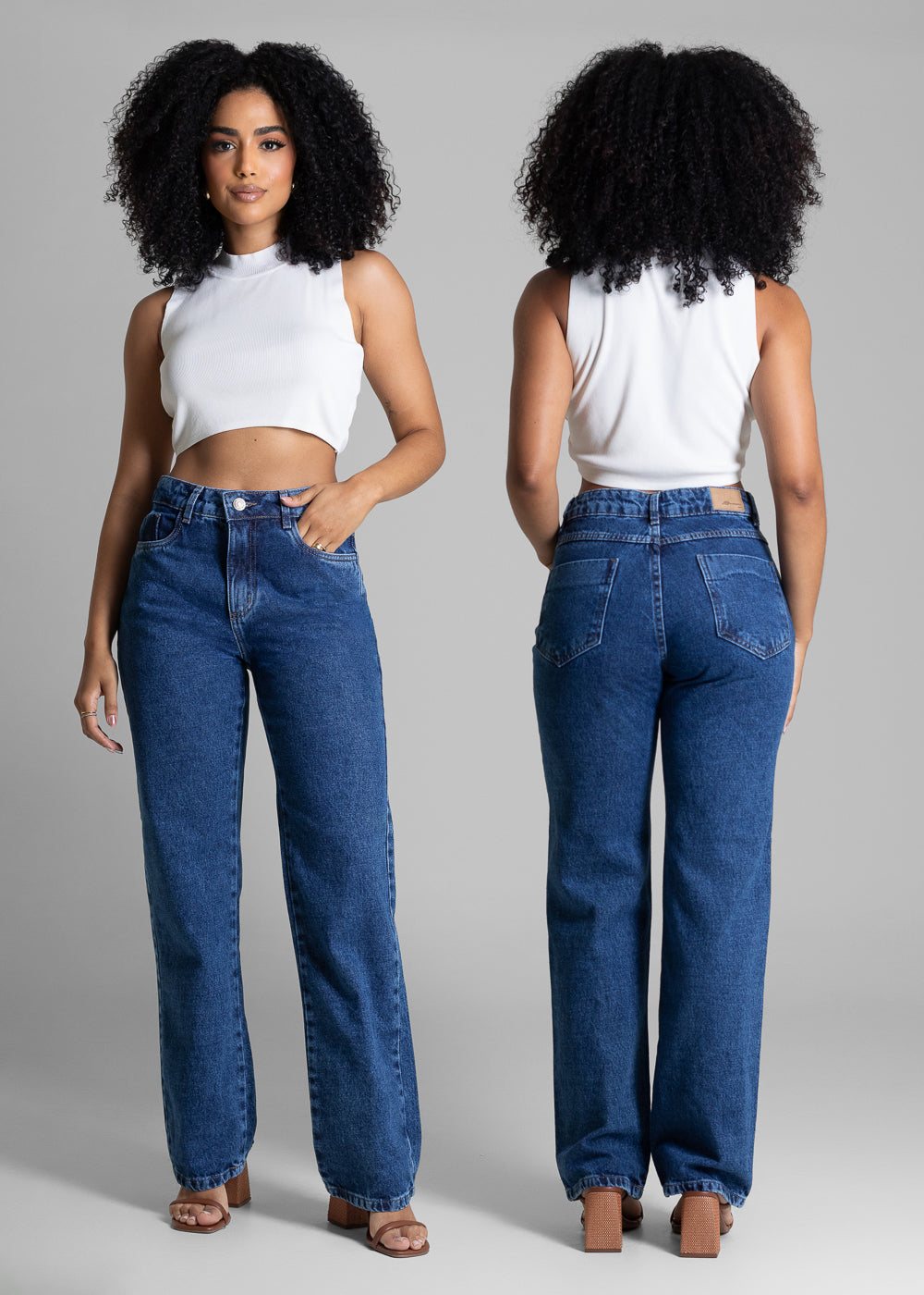 Calça Jeans Sawary Reta - 283095 AZUL
