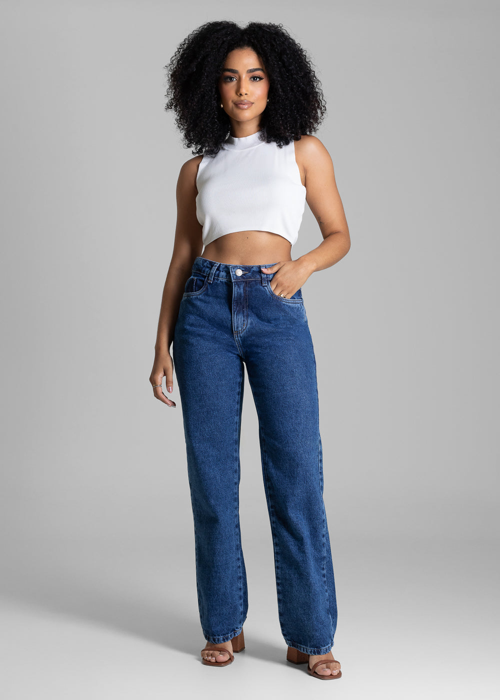 Calça Jeans Sawary Reta - 283095 AZUL