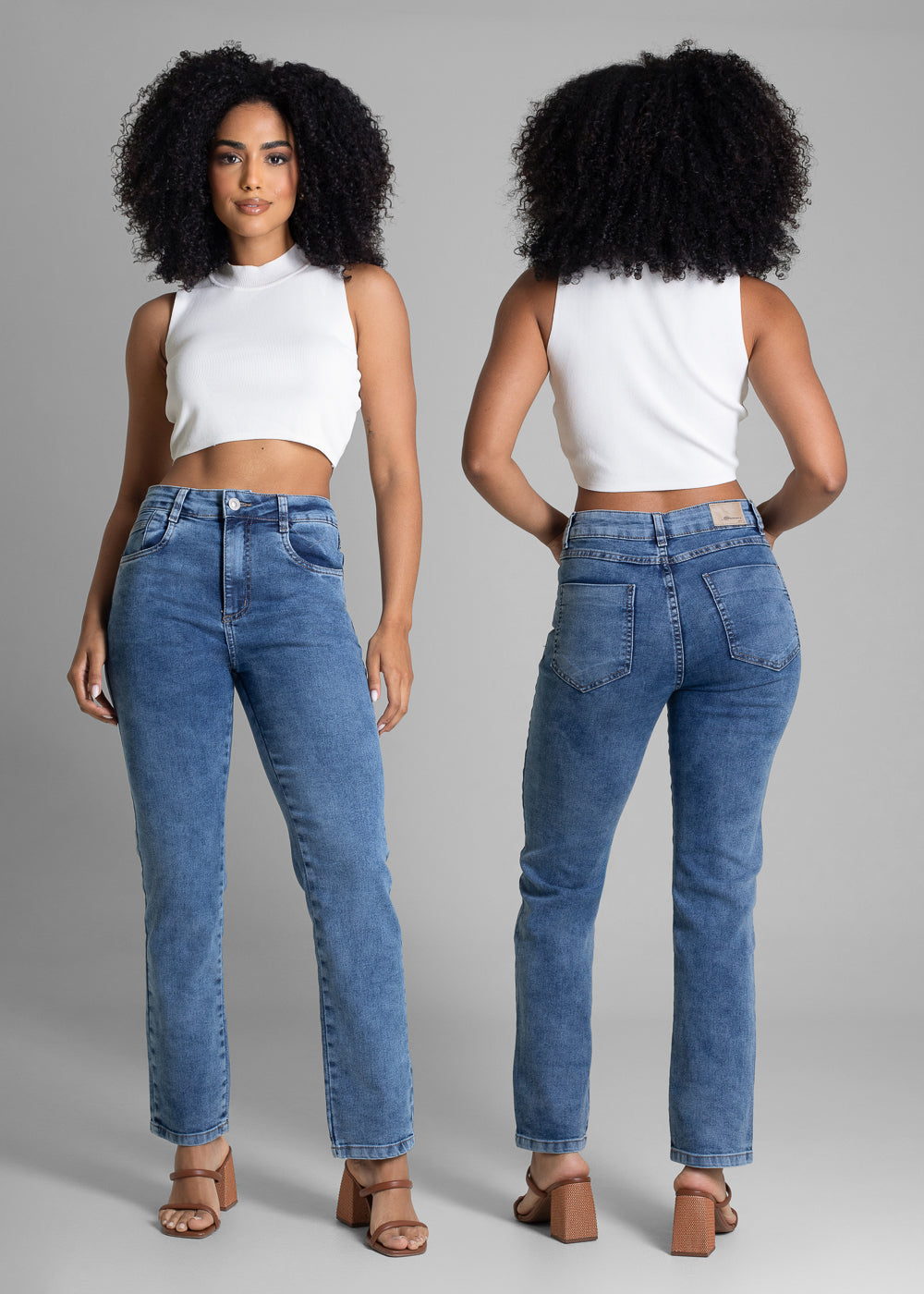 Calça Jeans Sawary Reta - 283101 AZUL