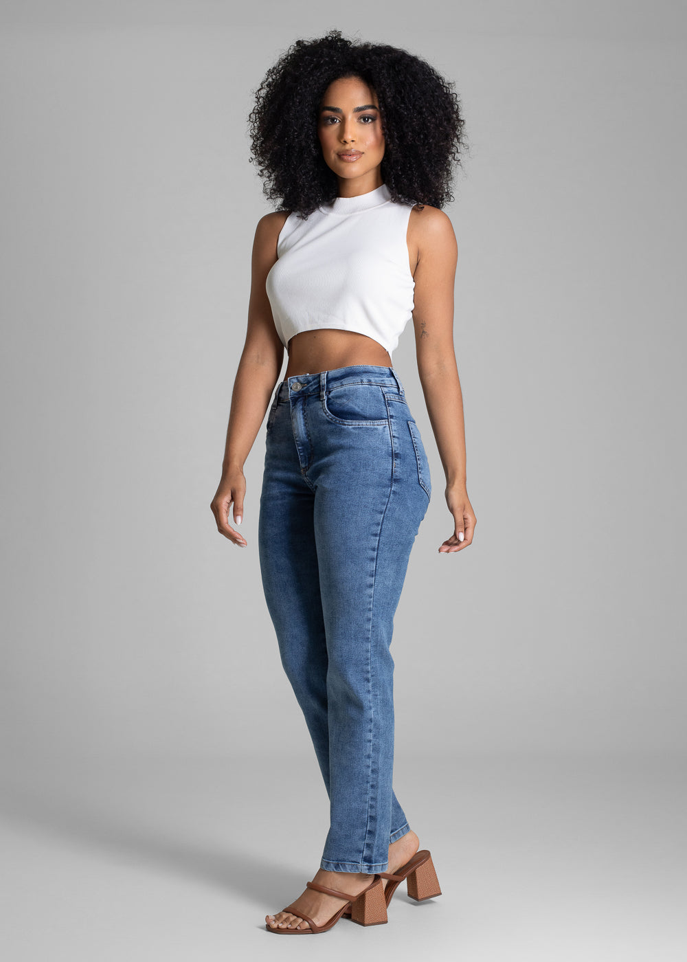 Calça Jeans Sawary Reta - 283101 AZUL