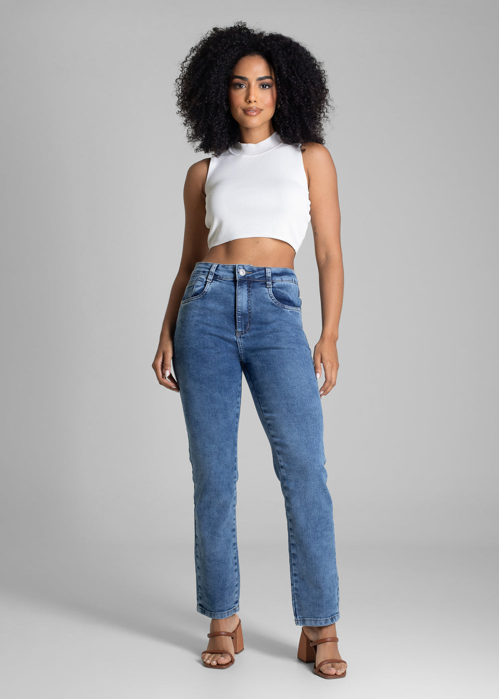 Calça Jeans Sawary Reta - 283101 AZUL