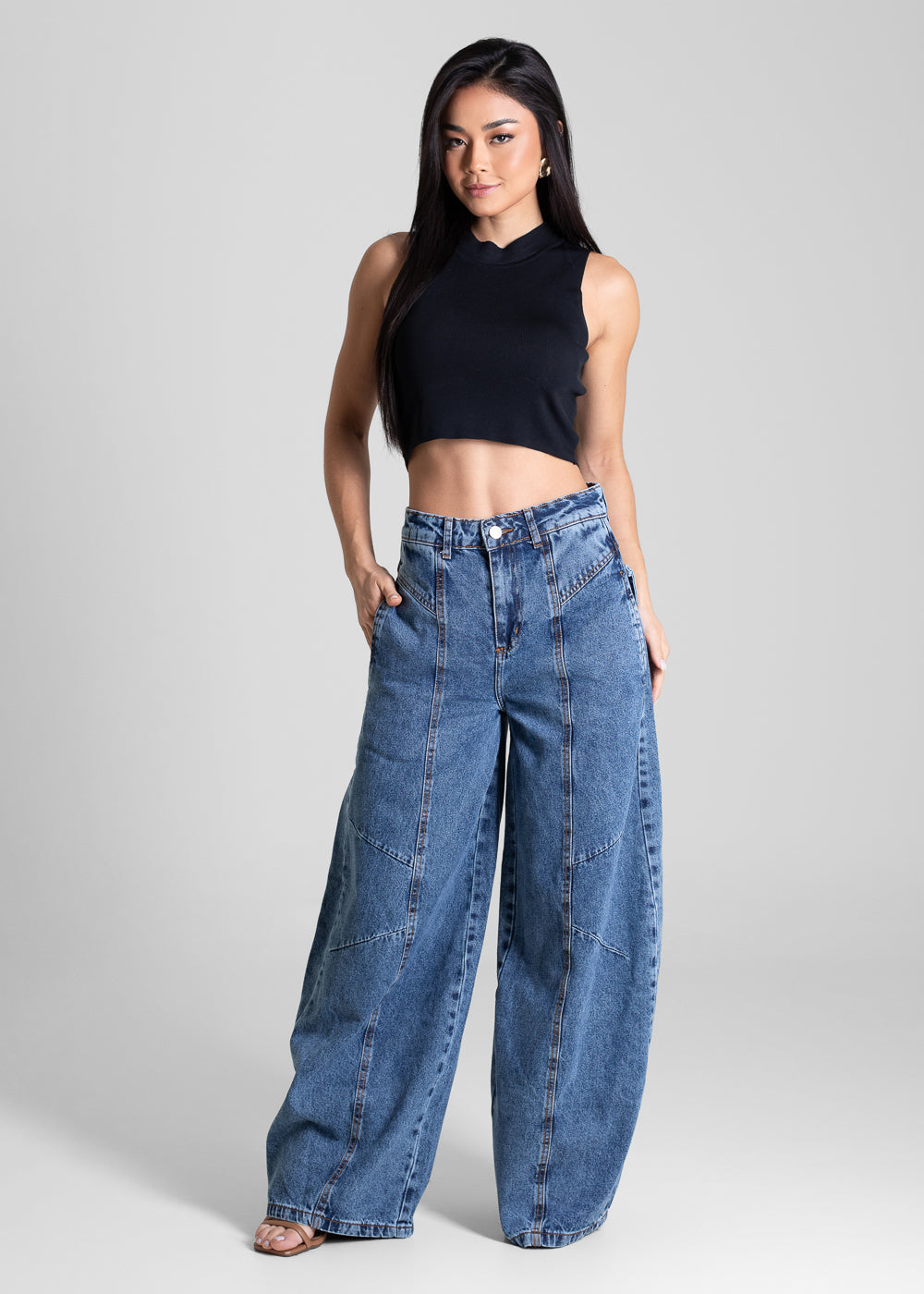 Calça Jeans Sawary Balloon - 283117 AZUL