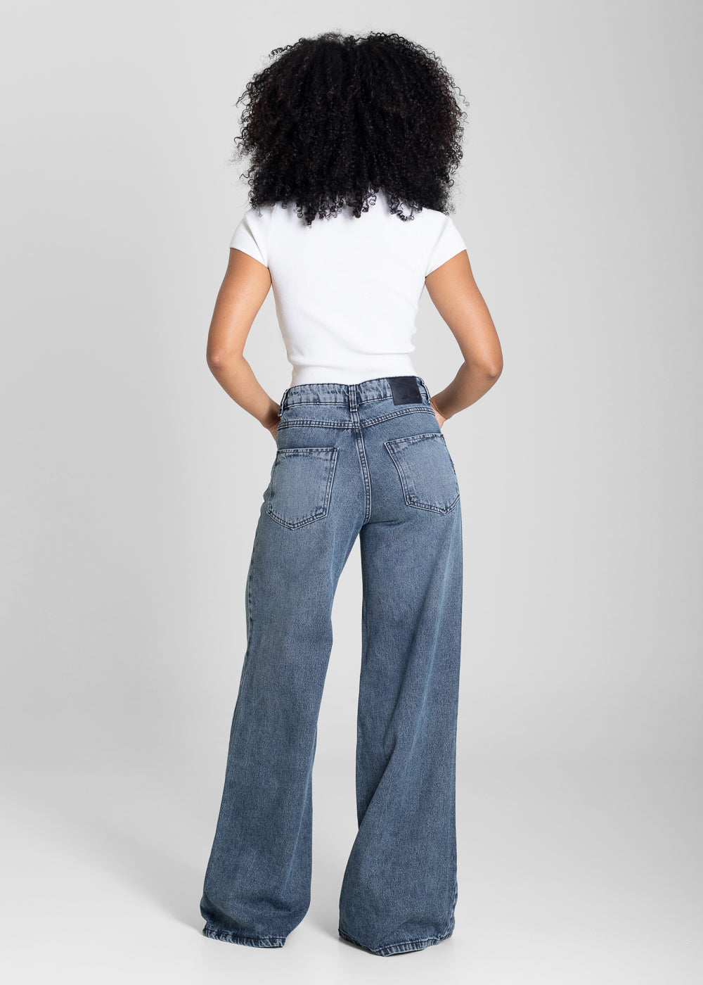 Calça Jeans Sawary Wide Leg - 283120 AZUL