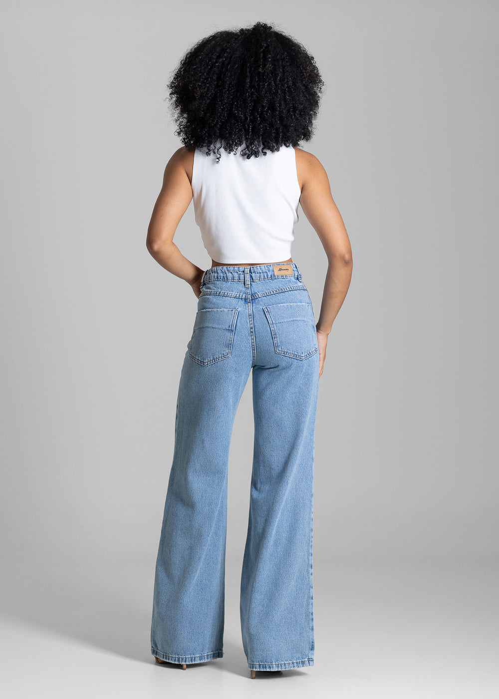 Calça Jeans Sawary Wide Leg - 283131 AZUL