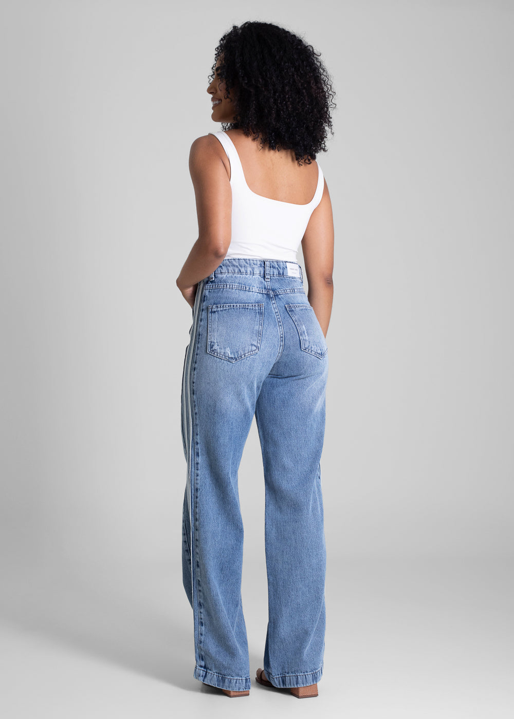 Calça Jeans Sawary Wide Leg - 283144 AZUL
