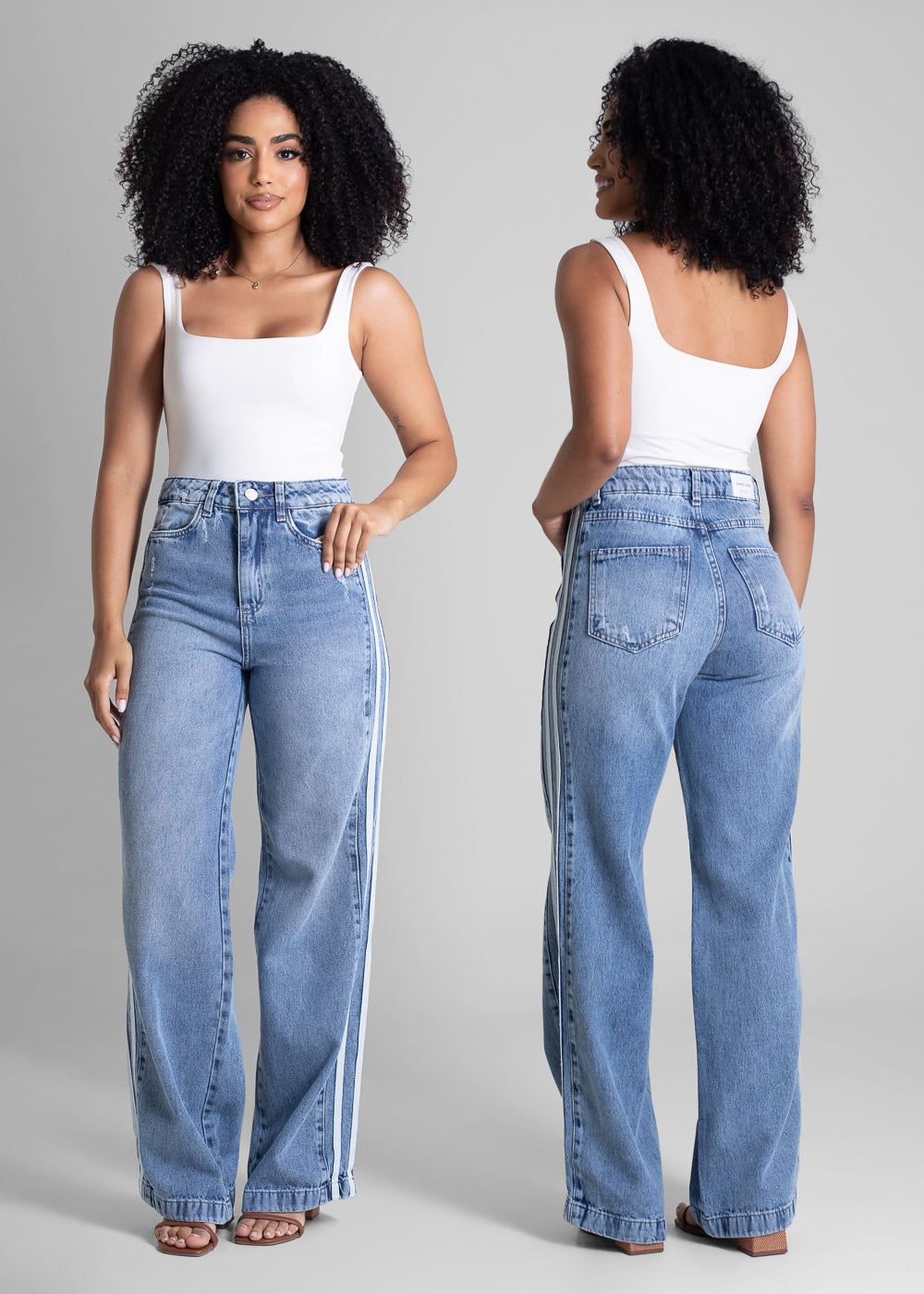 Calça Jeans Sawary Wide Leg - 283144 AZUL