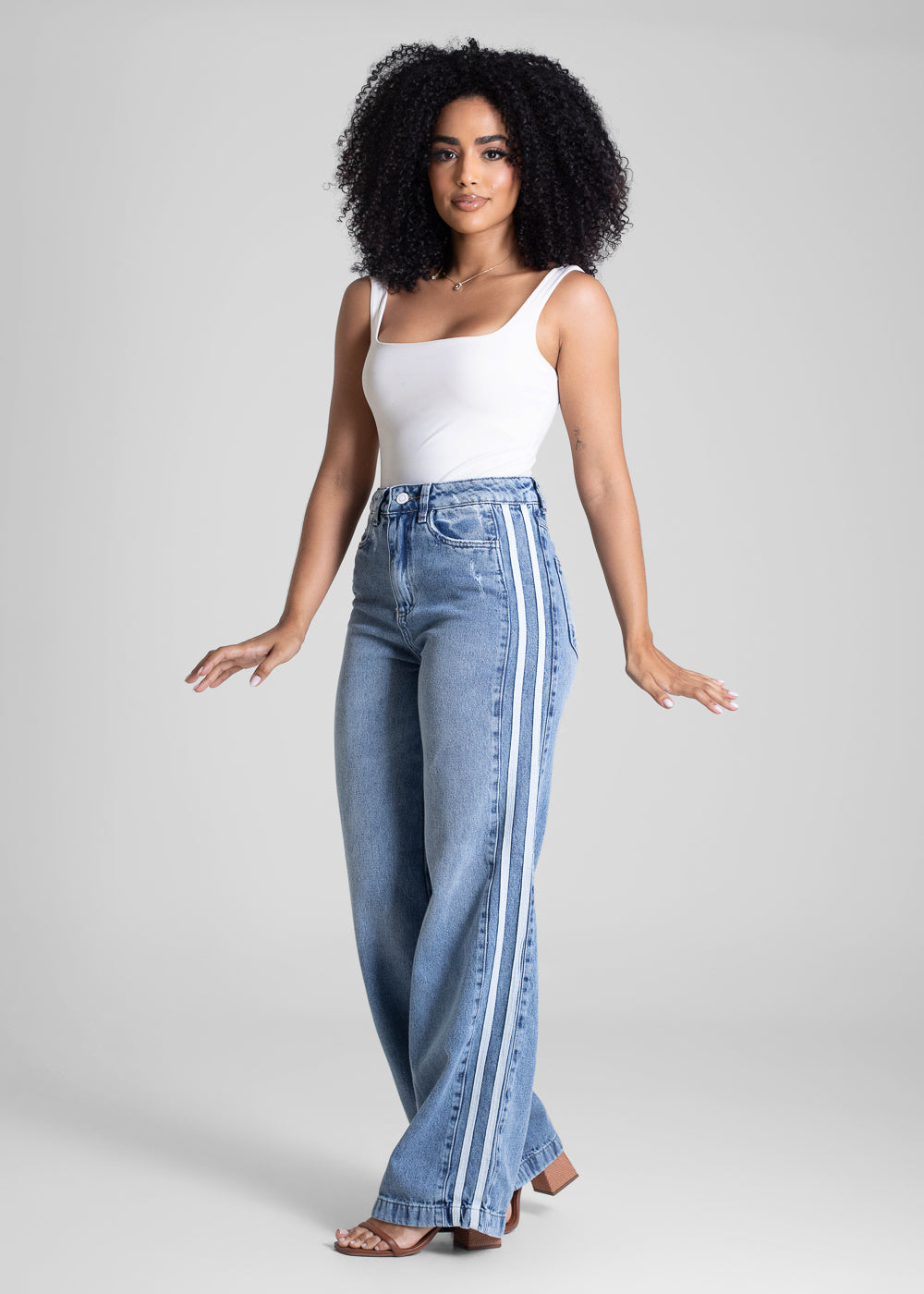 Calça Jeans Sawary Wide Leg - 283144 AZUL