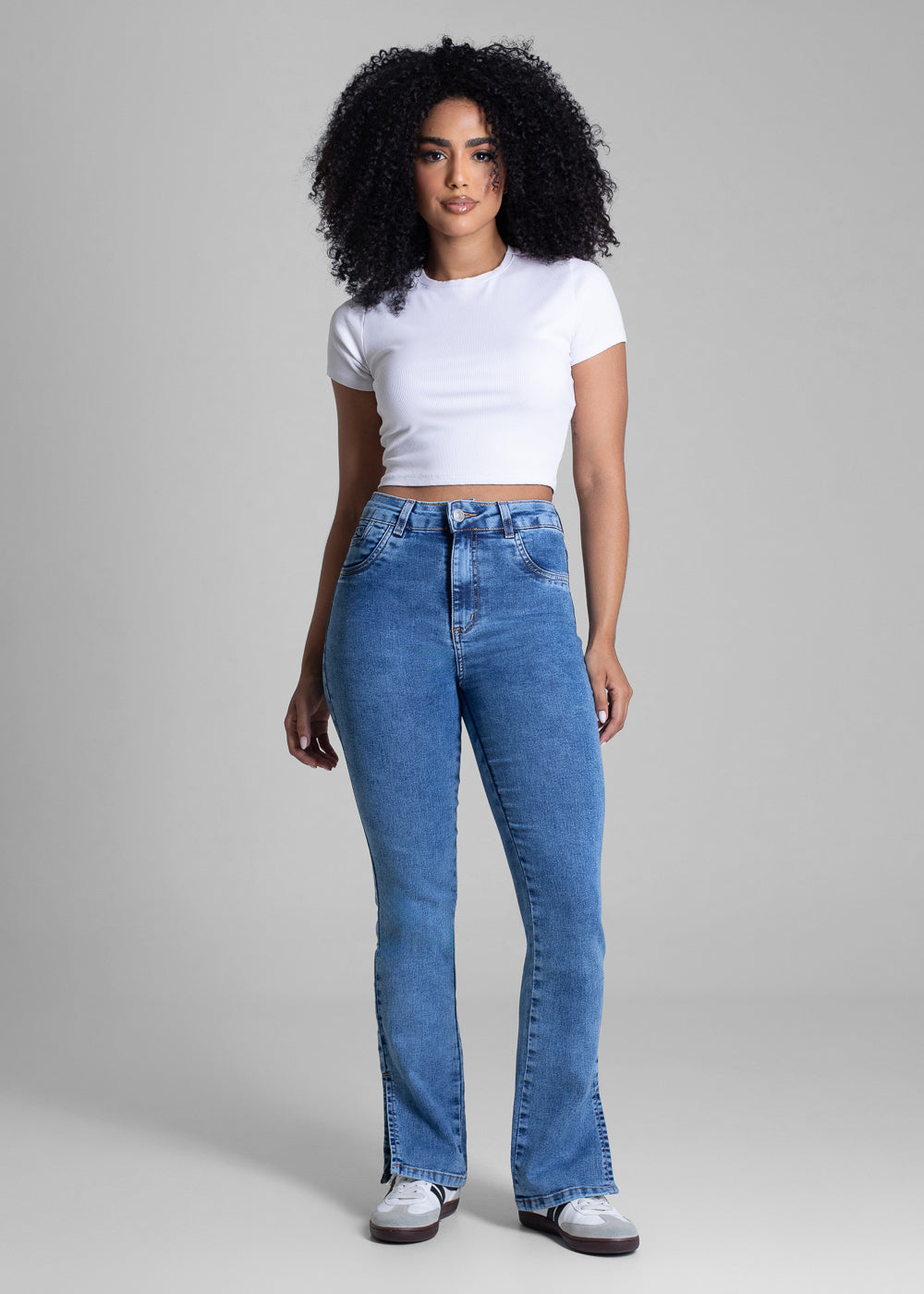 Calça Jeans Sawray  Reta Petit - 283156 AZUL