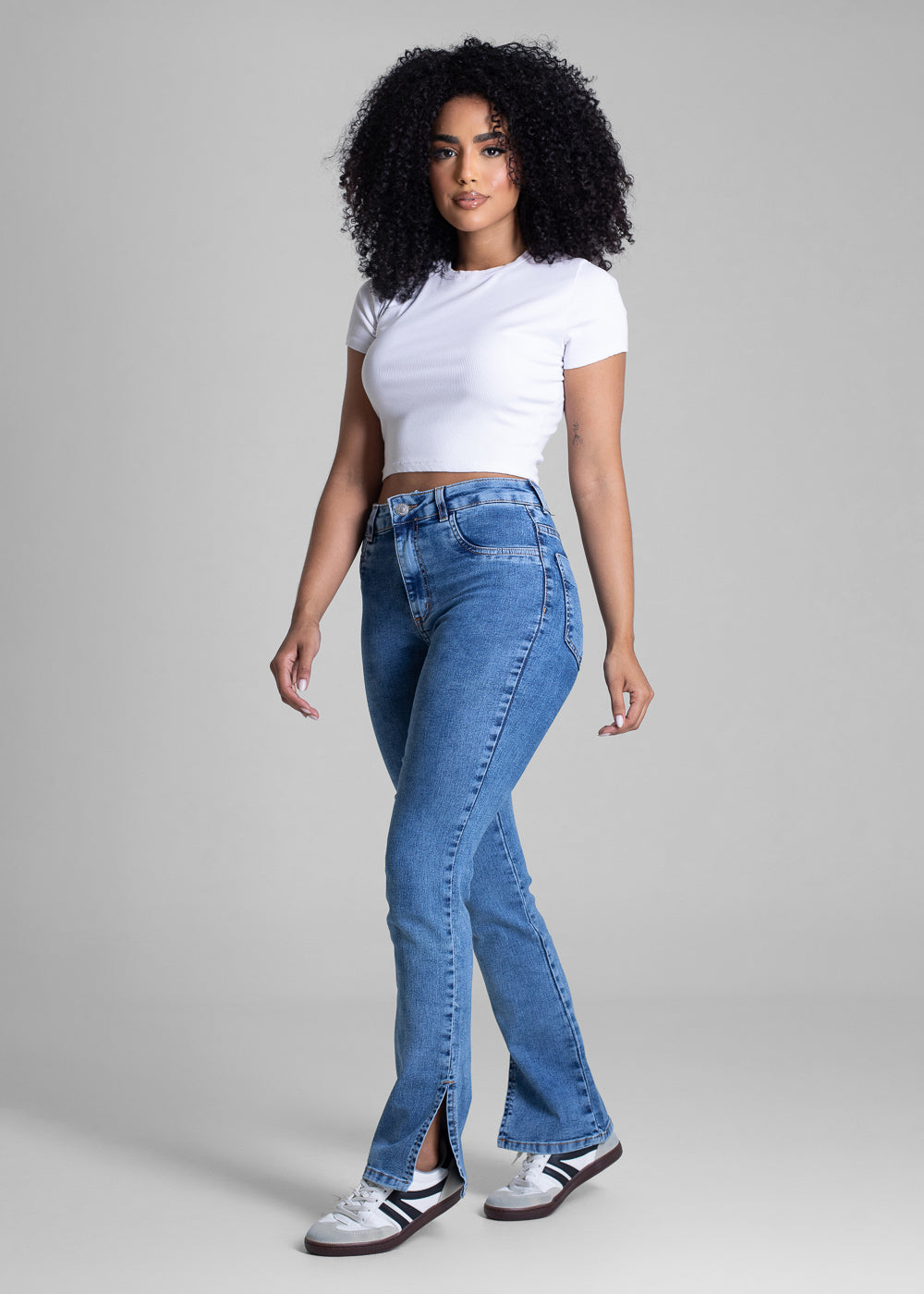 Calça Jeans Sawray  Reta Petit - 283156 AZUL
