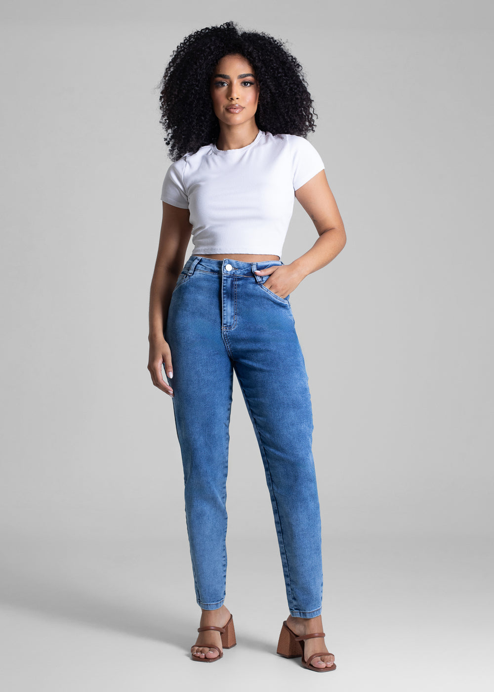 Calça Jeans Sawary Mom - 283161 AZUL