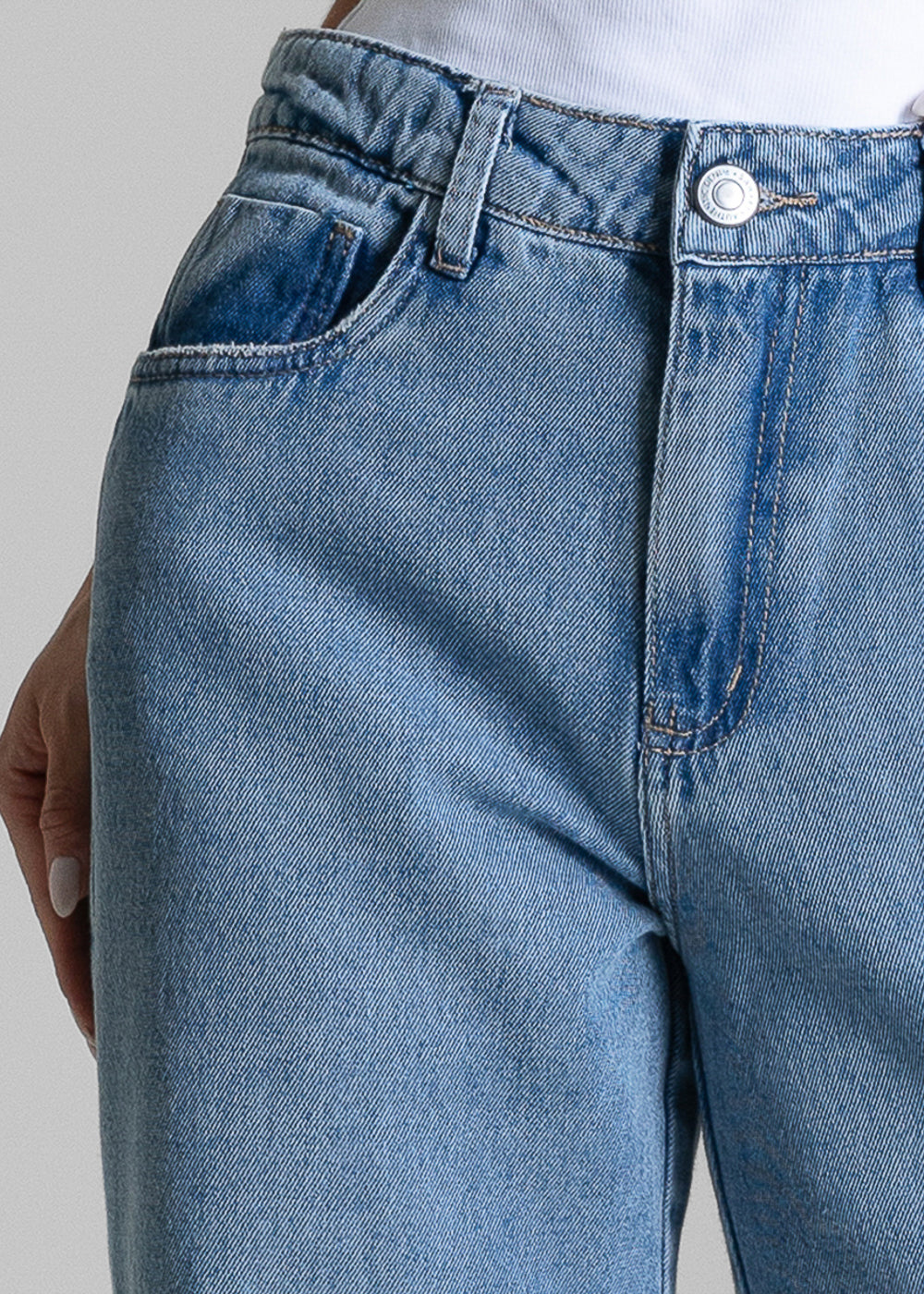 Calça Jeans Sawary Wide Leg Petit Cargo - 283175 AZUL