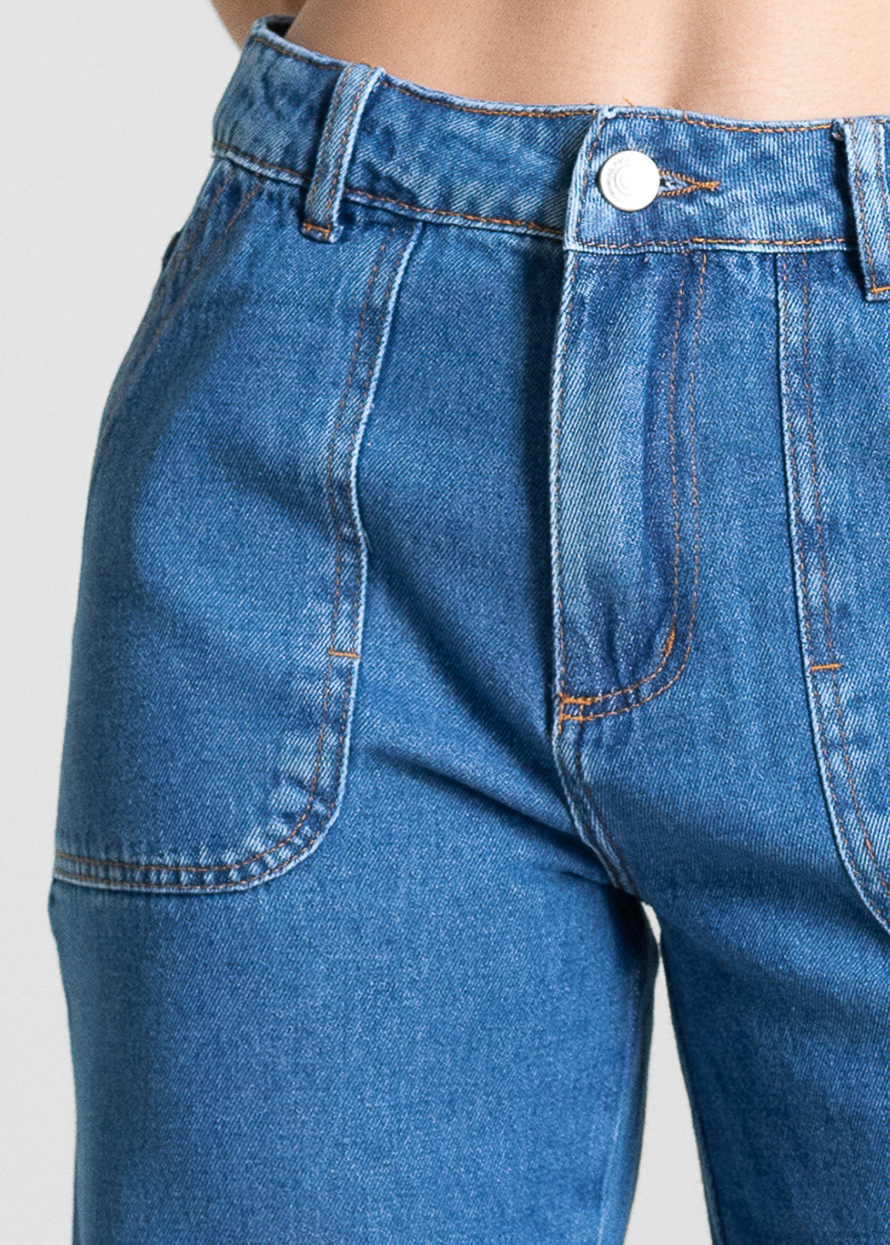 Calça Jeans Sawary Wide Leg - 283181 AZUL