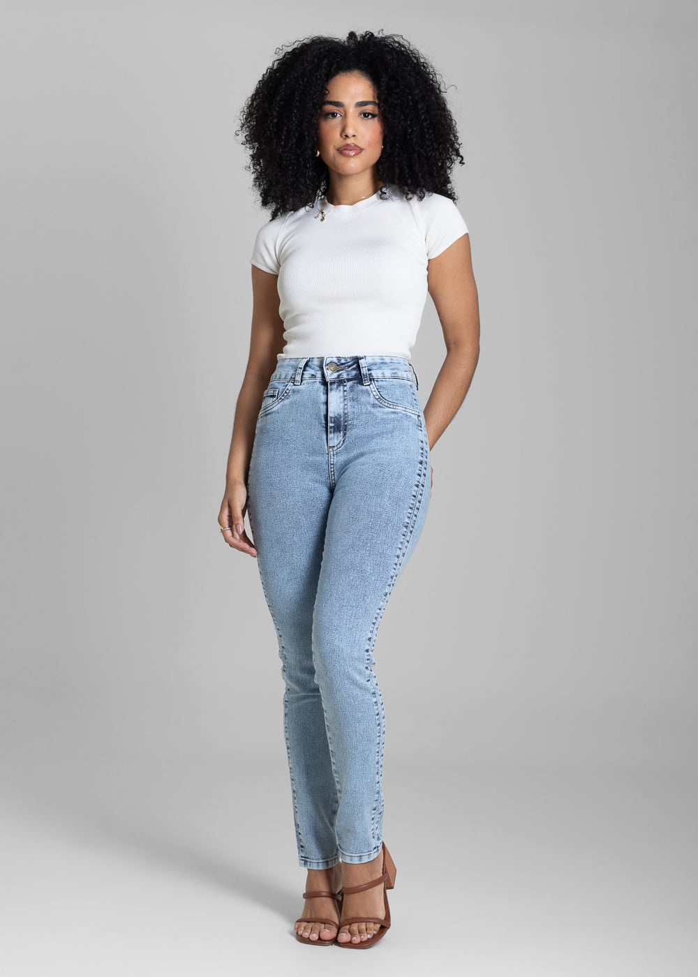Calça Jeans Sawary Cigarrete - 283192 AZUL