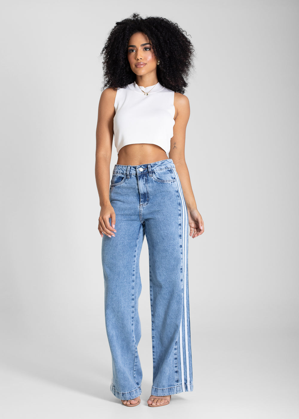 Calça Jeans Sawary Wide Leg - 283194 AZUL