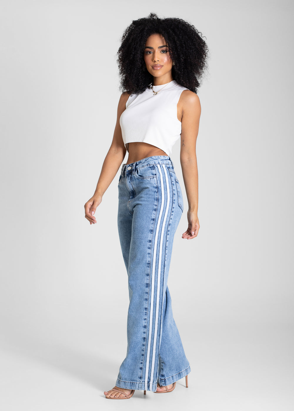 Calça Jeans Sawary Wide Leg - 283194 AZUL