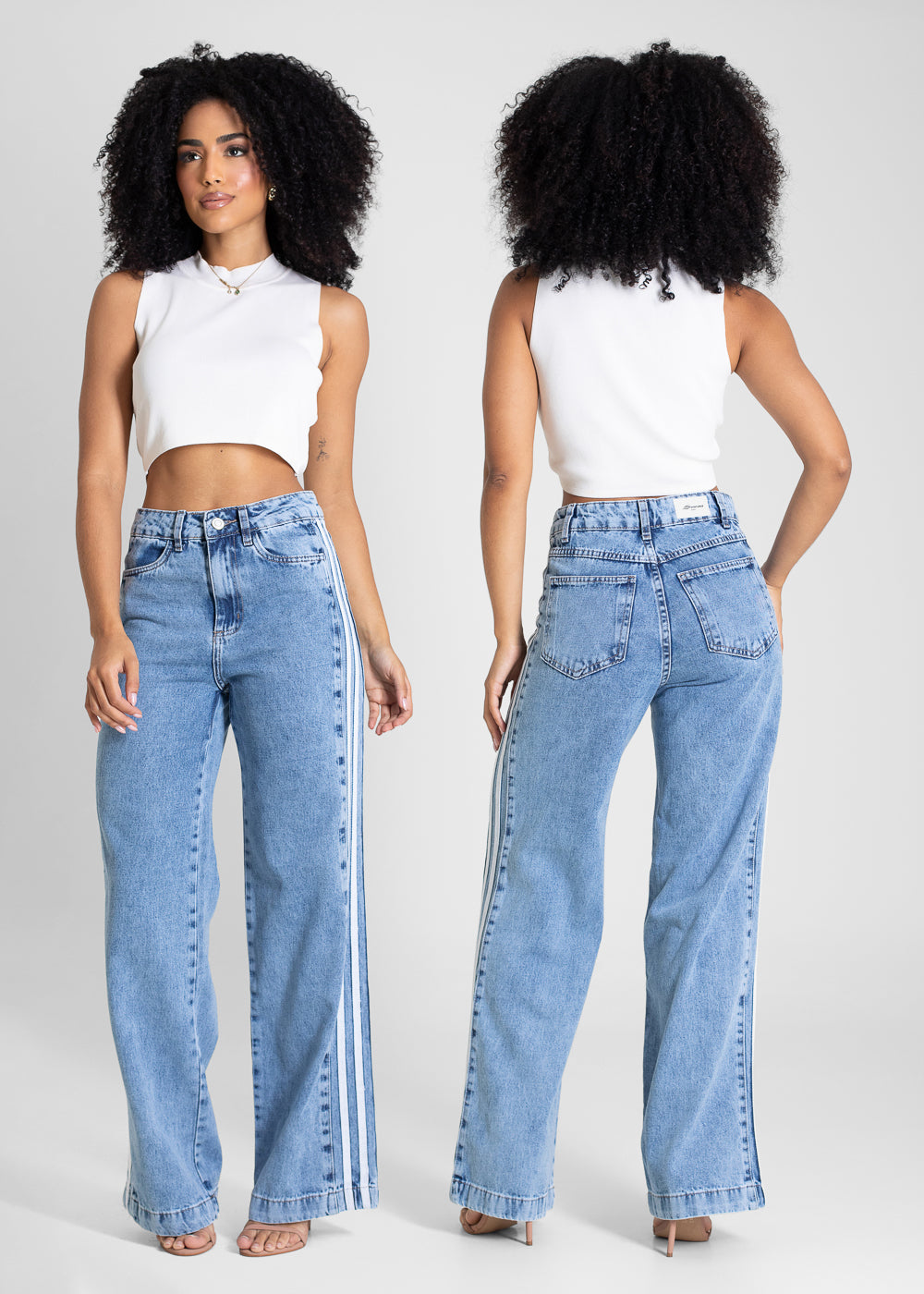 Calça Jeans Sawary Wide Leg - 283194 AZUL