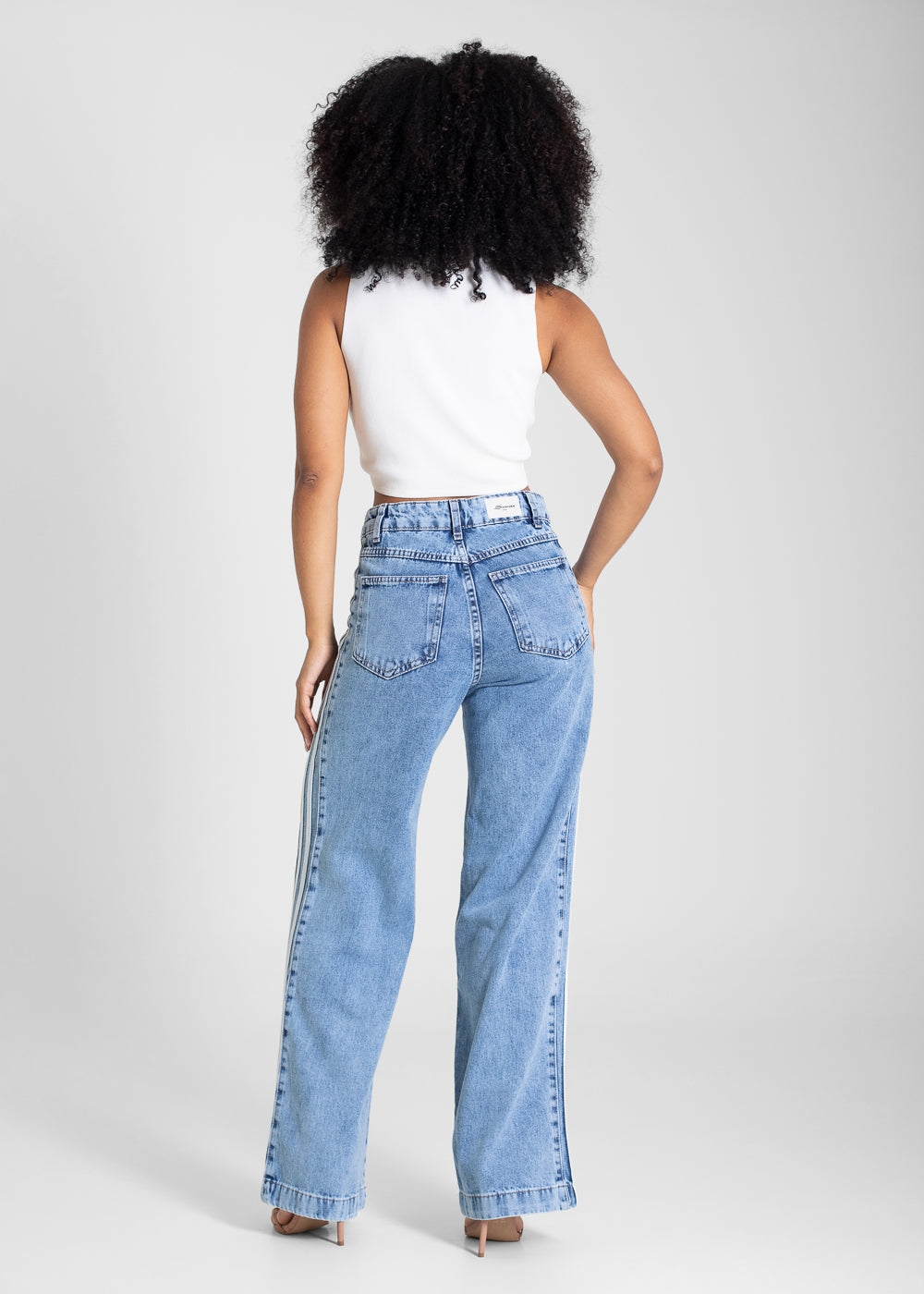 Calça Jeans Sawary Wide Leg - 283194 AZUL