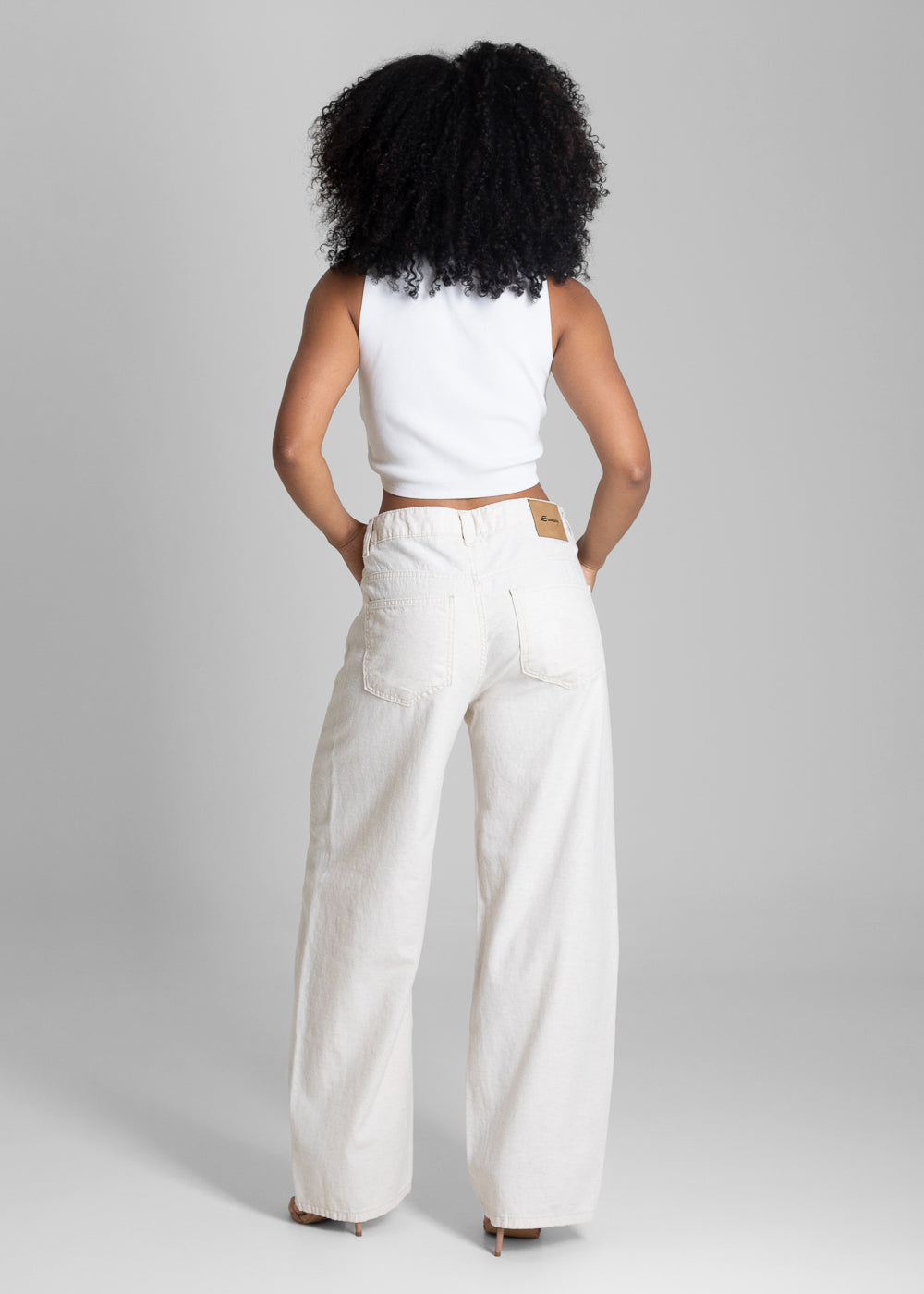 Calça Linho Sawary Balloon - 283199 OFF WHITE