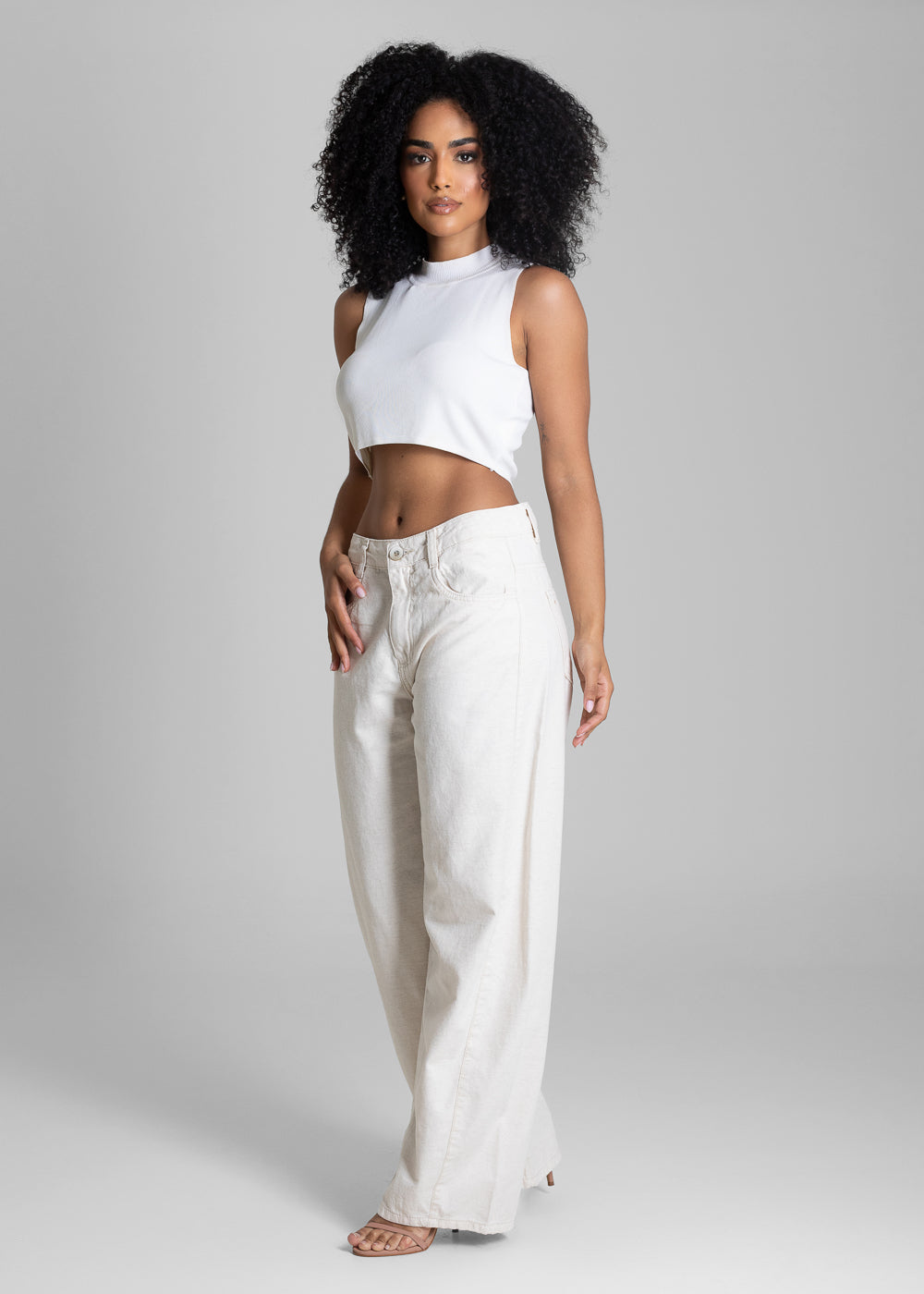 Calça Linho Sawary Balloon - 283199 OFF WHITE