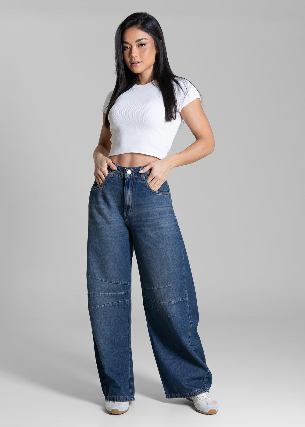 Calça Jeans Sawary Balloon Petit - 283203 AZUL