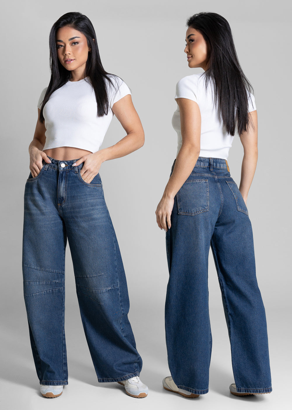 Calça Jeans Sawary Balloon Petit - 283203 AZUL