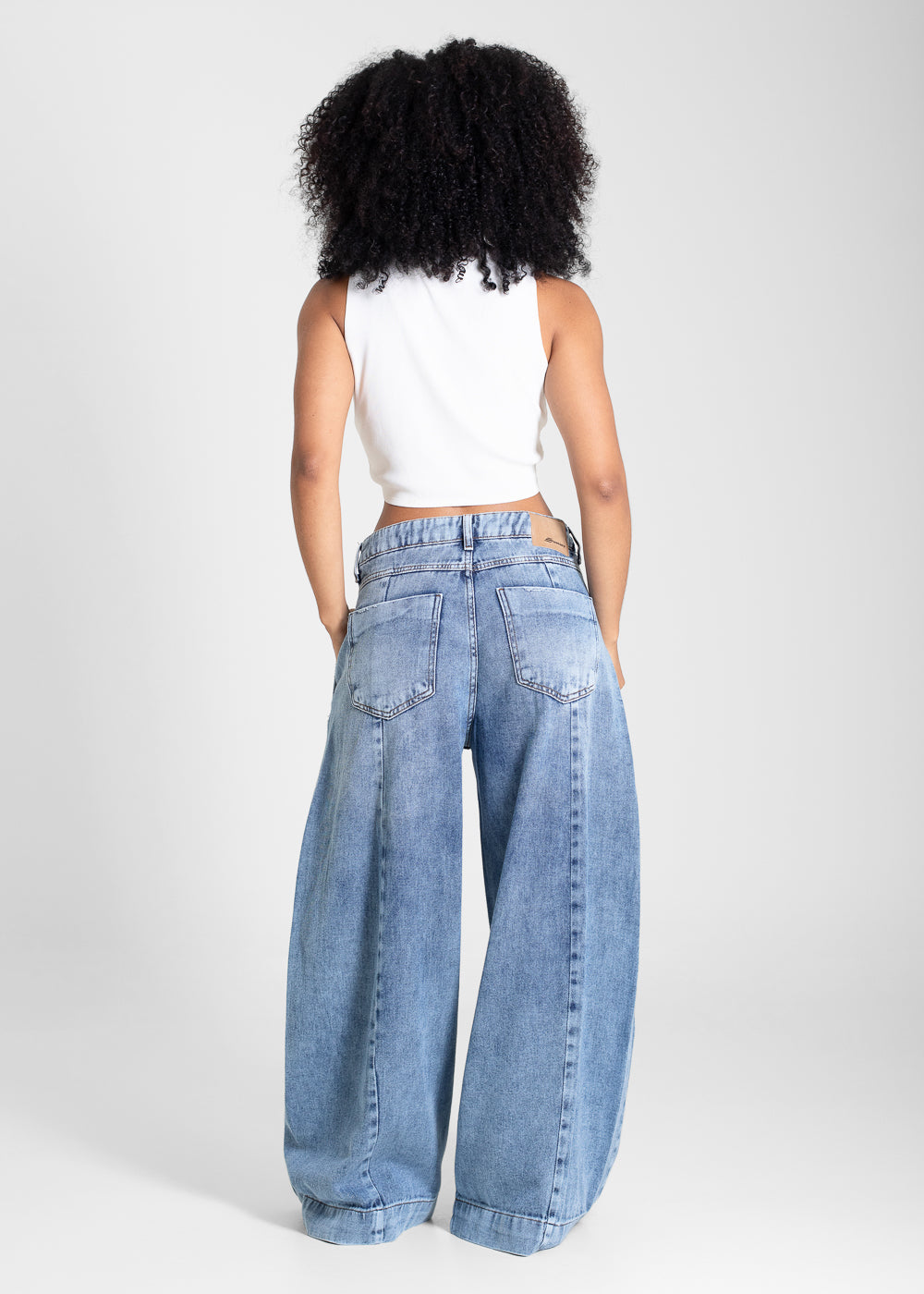 Calça Jeans Sawary Balloon Petit - 283204 AZUL
