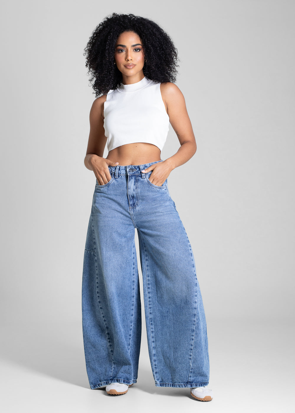 Calça Jeans Sawary Balloon Petit - 283206 AZUL