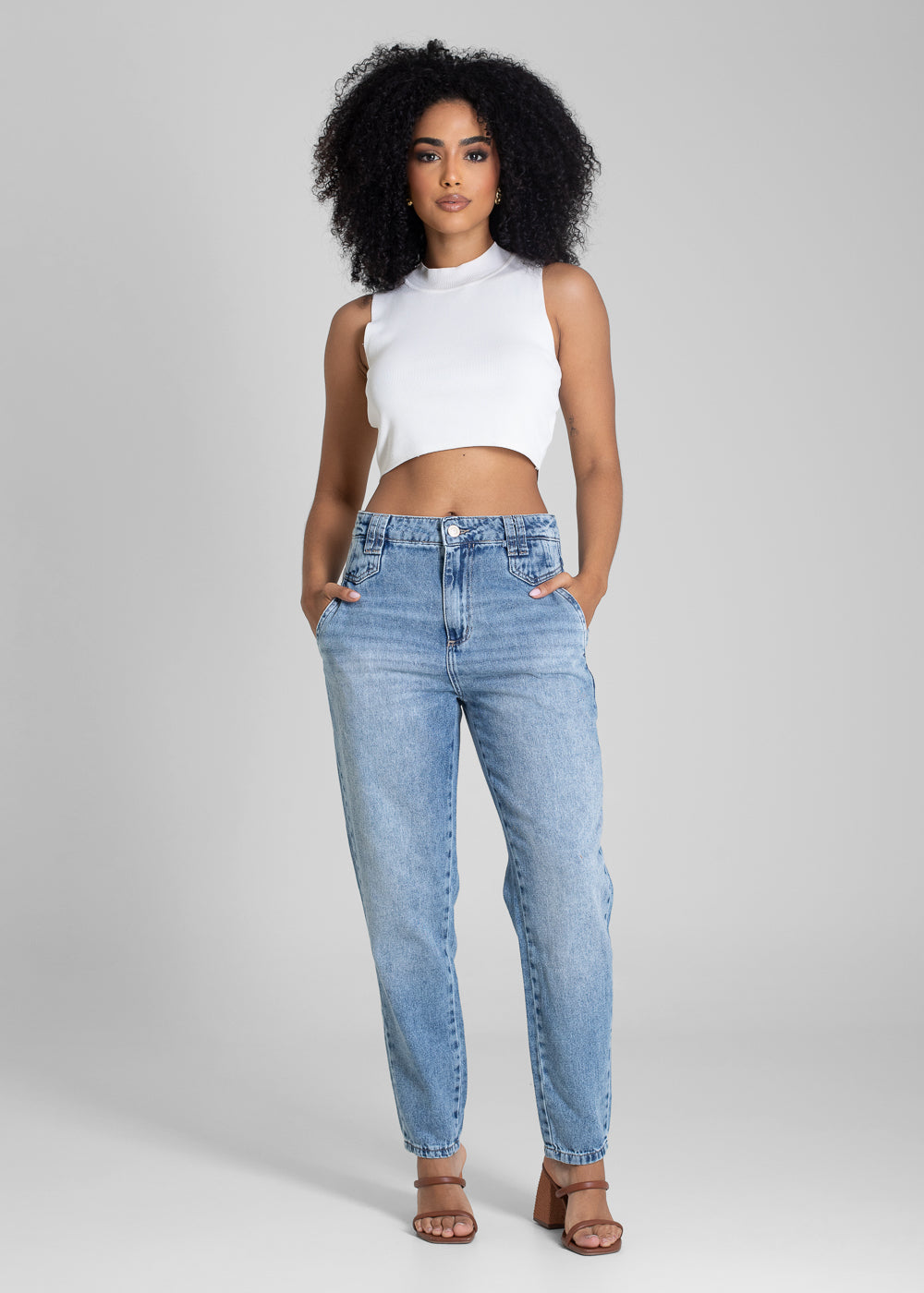 Calça Jeans Sawary Mom - 283209 AZUL