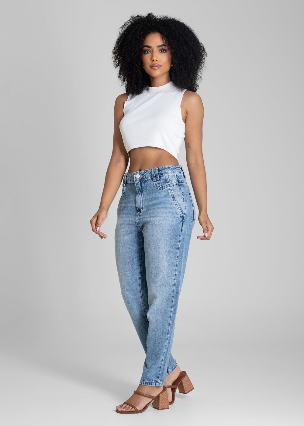 Calça Jeans Sawary Mom - 283209 AZUL
