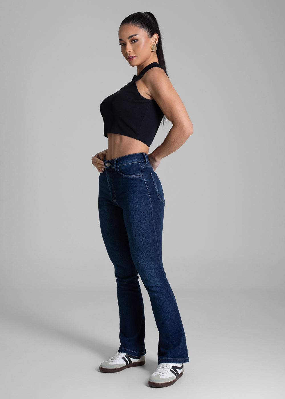Calça Jeans Sawary Boot Cut Petit - 283225 AZUL